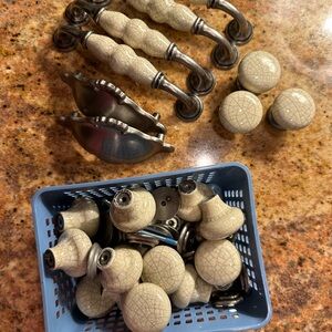 Set of 30+ ceramic knobs and pulls